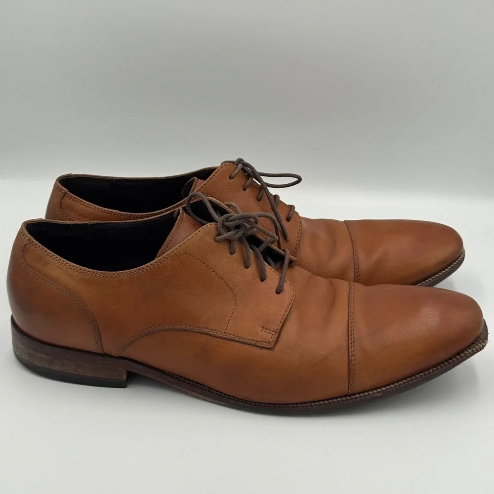 Cole Haan British Tan Leather Cap Toe Oxford Shoes 11.5 M NO BOX